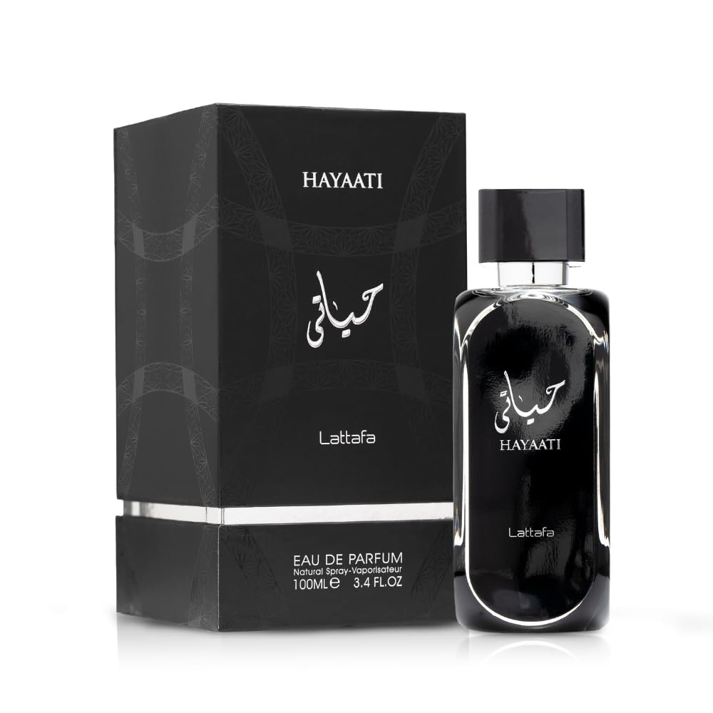 Lattafa Perfumes Hayaati Eau de Parfum Spray for Men, 3.4 Ounce