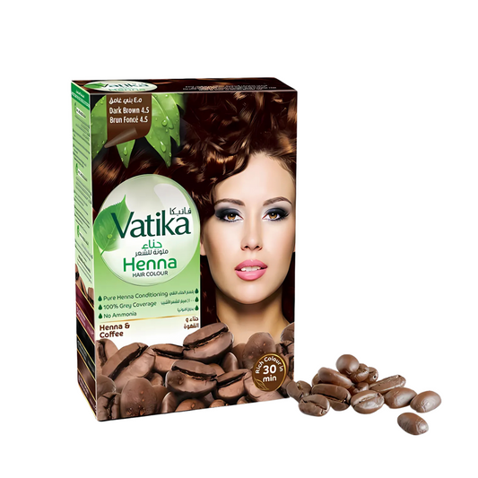Vatika Henna Hair Colour – Dark Brown (Henna & Coffee)