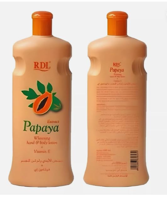 Papaya Body Lotion Natural Whitening Moisturizer Vitamin E,